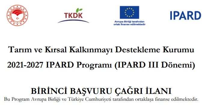 TKDK- İPARD 3 Dönemi Hibe Başvuru İlanı